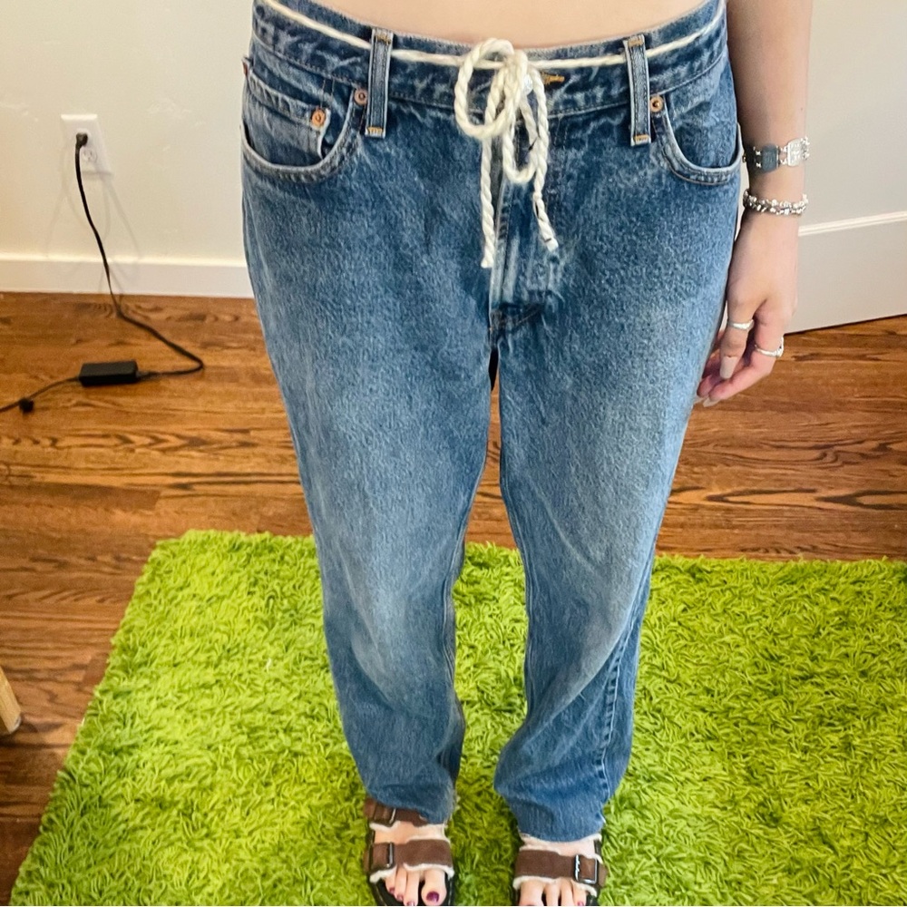 levi’s 550 low rise relaxed fit straight leg denim jeans